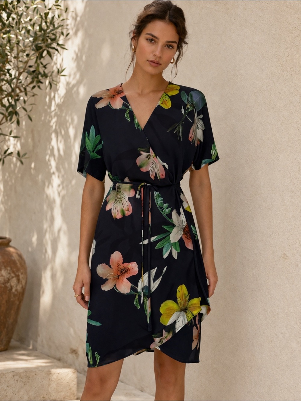Aritzia Babaton Wallace Wrap dress.